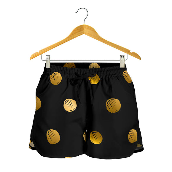 Luxury Golden Dots Women's Shorts