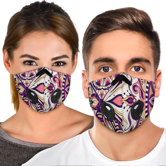 Special Purple Mosaic Mandala Vibes One Premium Protection Face Mask