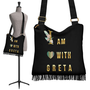 I Am With Greta Crossbody Boho Handbag