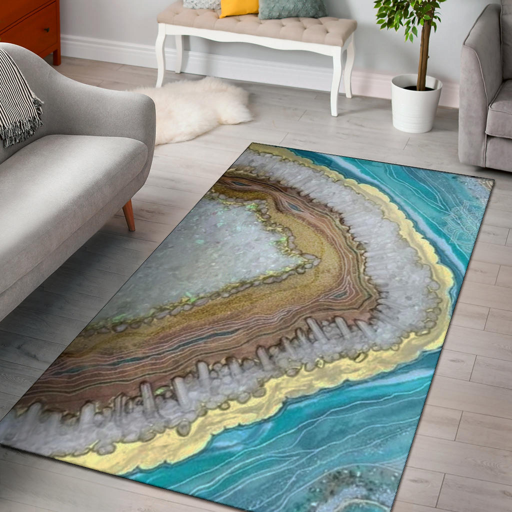 Azure Blue Agate Area Rug – This is iT Original