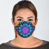 Abstract Colorful Mandala Protection Face Mask