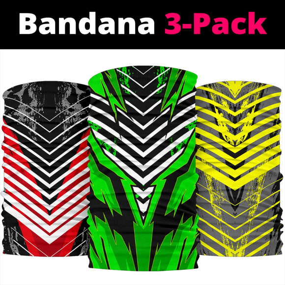 Racing Stripes Style Bandana 3-Pack