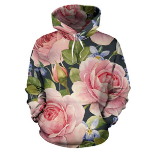 Adorable Floral Love All Over Hoodie