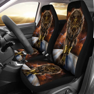 Angry Wolf Car Seat Covers
