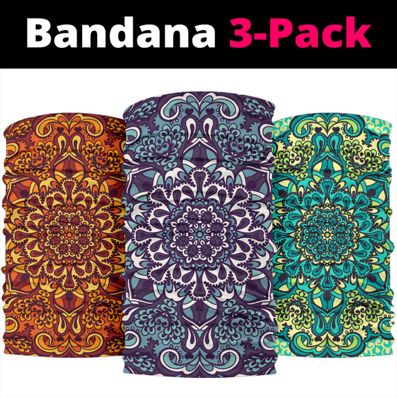 Mandala 3 Design by This is iT Original Bandana 3-Pack
