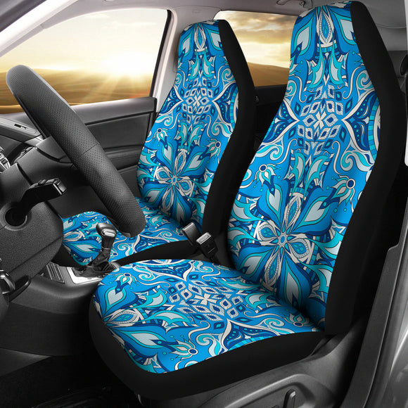 Blue Boho Magical World Car Seat Cover
