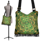 Glamour Green Mandala Crossbody Boho Handbag