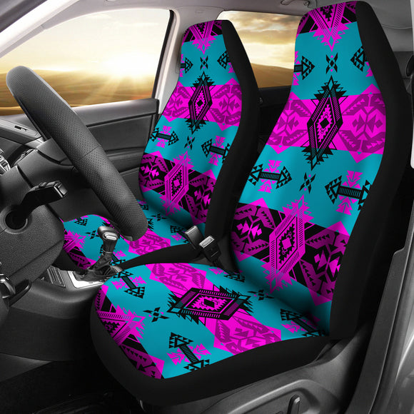 Pink Fire Car Seat Cover