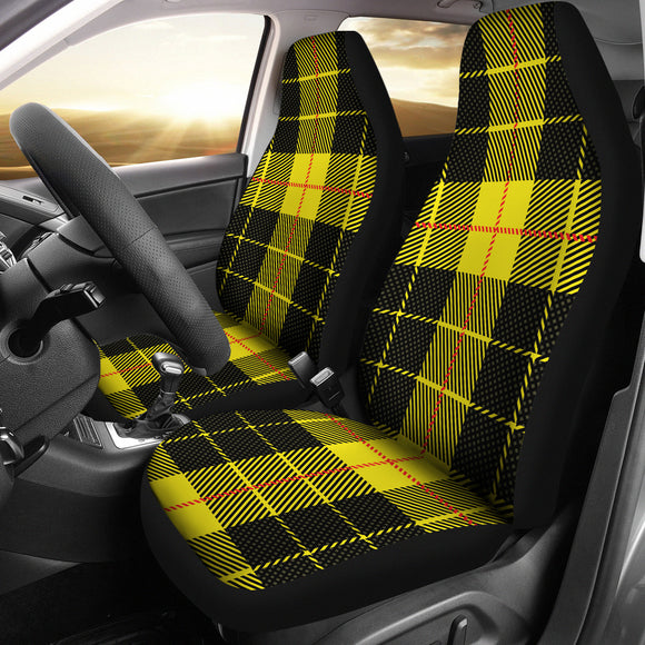 Yellow Tartan Passion Car Seat Cover