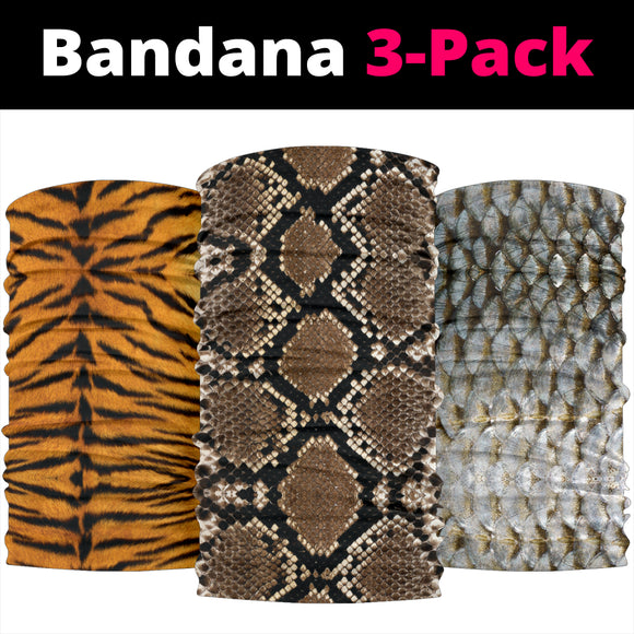 Amazing Animal Power Bandana 3-Pack