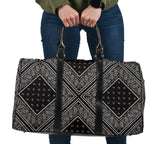 Lovely Black Bandana Style Travel Bag