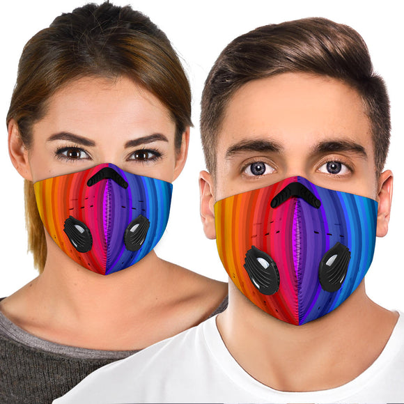 Rainbow Art Color of Love Premium Protection Face Mask