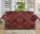 Red Spiritual Mandala 70'' Sofa Protector