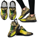 Energizing Neon Dots Mesh Knit Sneakers