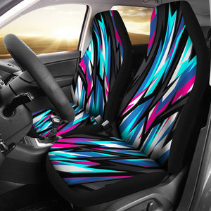 Racing Style Blue & Pink Colors Car Seat Covers