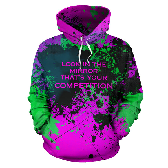 Boss Girl Quotes Hoodie Collection. Look in the mirror that's your competition