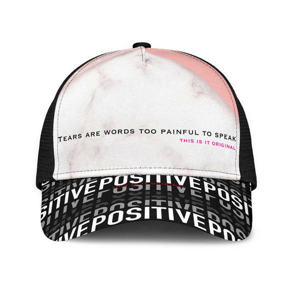 Pink Style With Marble - Positive Design - TEARS ARE WORDS TOO PAINFUL TO SPEAK