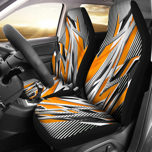 Racing Style Orange Taste Car Seat Covers