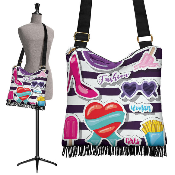 Pop Art Lovers Club Crossbody Boho Handbag