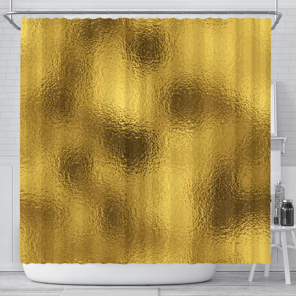 Glittering Gold Shower Curtain