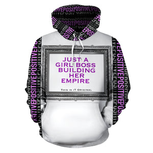 Just a girl boss building her empire. Positive Girl Boss Quote Hoodie