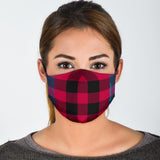 Perfect Red & Blue Tartan Design Protection Face Mask