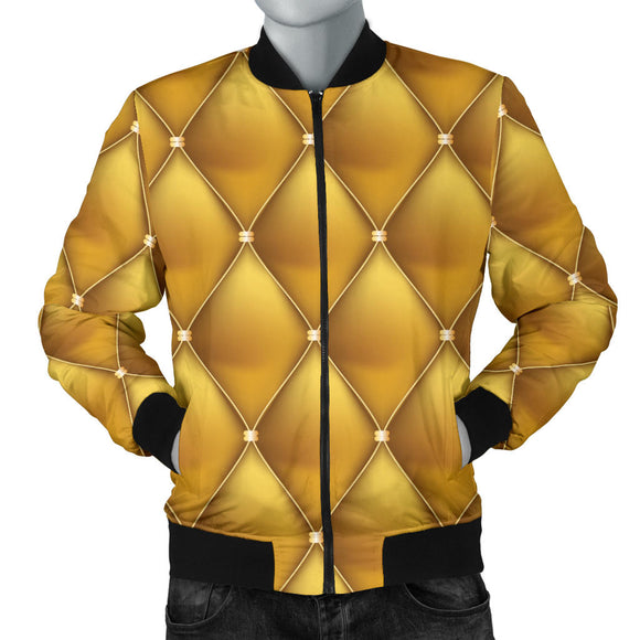 Exclusive Golden Pattern Men's Bomber Jacket