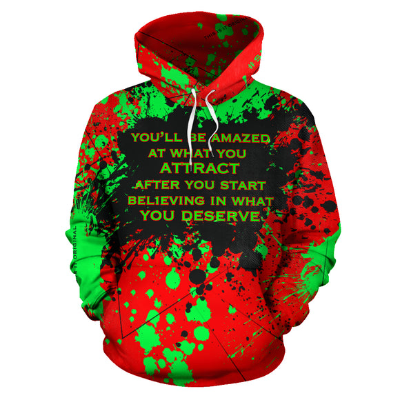 You'll be amazed at what you attract. Boss Girl Quotes Fresh Style Unisex Hoodie