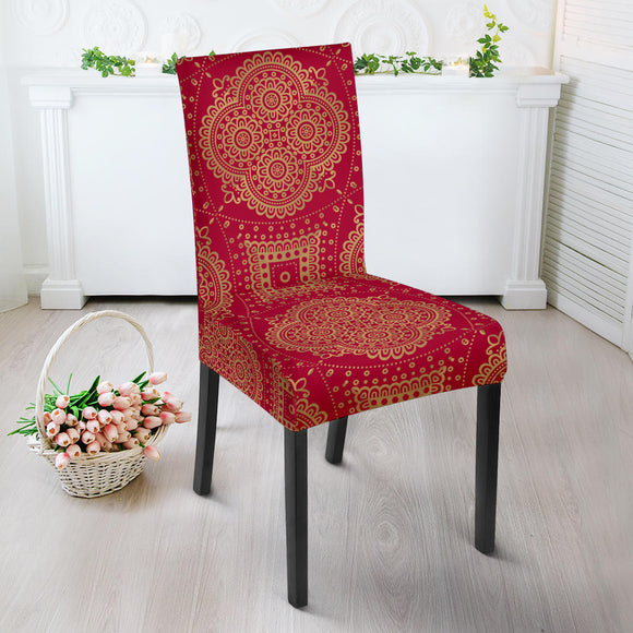 Royal Red Dining Chair Slip Cover