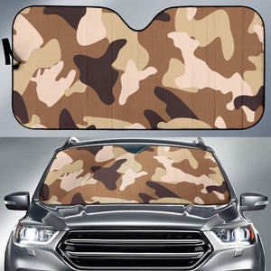 Simply Brown Camouflage Auto Sun Shades