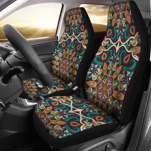 Ornamental Beige Heaven Car Seat Cover