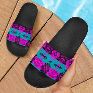 Purple Glow Slide Sandals