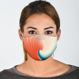 Spiral Art Blue And Orange Vibes Protection Face Mask