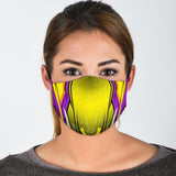 Racing Yellow & Violet Special Design Protection Face Mask