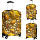 Psychedelic Gold Luggage Cover