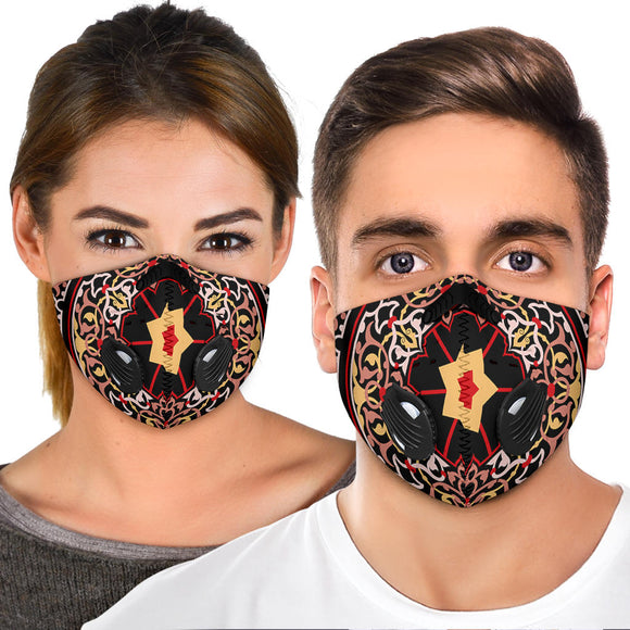 Luxury Red Persian Style Premium Protection Face Mask