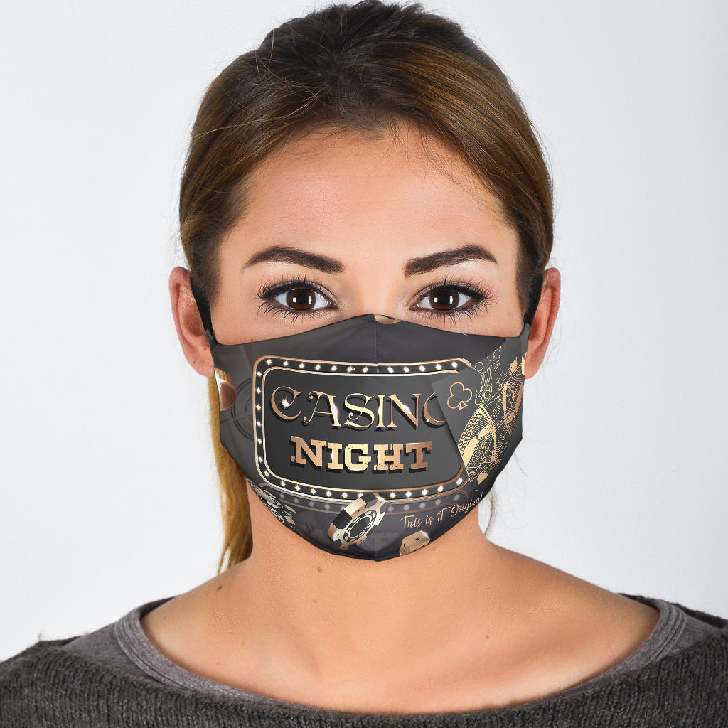 Face Mask Night In Casino Night Design Protection Face Mask – This is iT Original