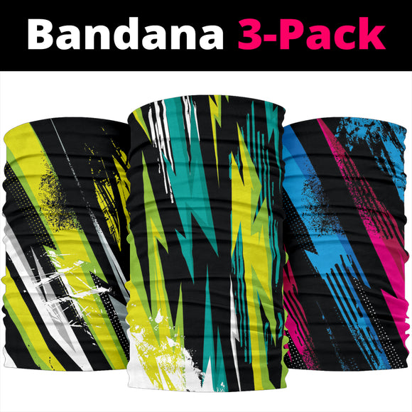 Racing Colorful Style Bandana 3-Pack