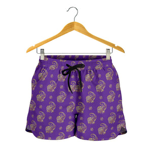 Lucky Purple Elephant Women's Shorts