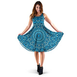 Sky Blue Mandala Women's Dress