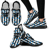 Blue Hearts Mesh Knit Sneakers