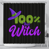100% That Witch Black Shower Curtain