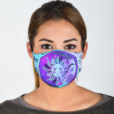 Zodiac Circle with Moon & Sun Inside Protection Face Mask