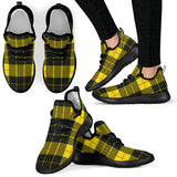 Yellow Tartan Passion Mesh Knit Sneakers