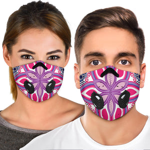 Amazing Violet & Pink Mandala Style Premium Protection Face Mask