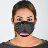 Lucky Black Puggy Pug Happy Mouth Protection Face Mask