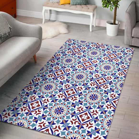 Luxury Traditional Colorful Ornaments Design One Area Rug