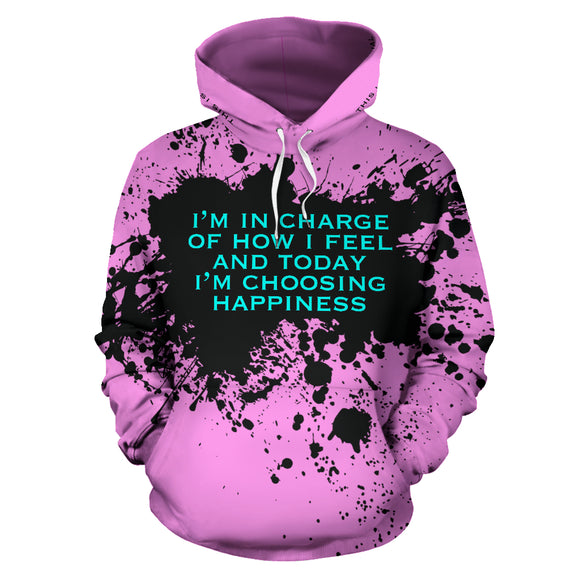 Luxury Pink design Style Hoodie with Quote by Genres. I'm in charge
