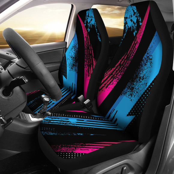 Racing Style Blue &Â Red Car Seat Cover