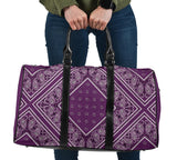 Luxury Plum Bandana Style Travel Bag